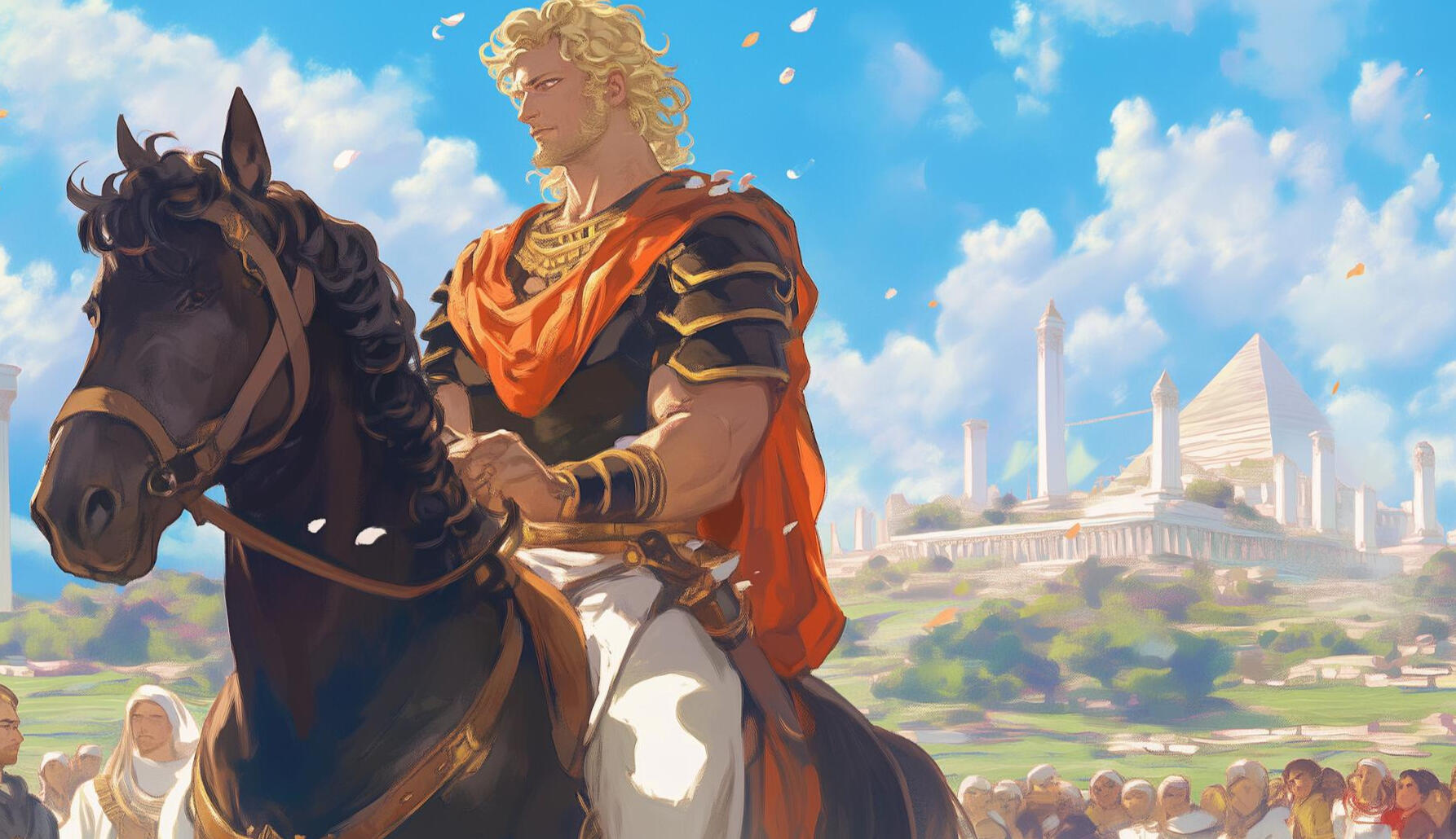 Alexander in Egypt Alexander and his horse in Egypt