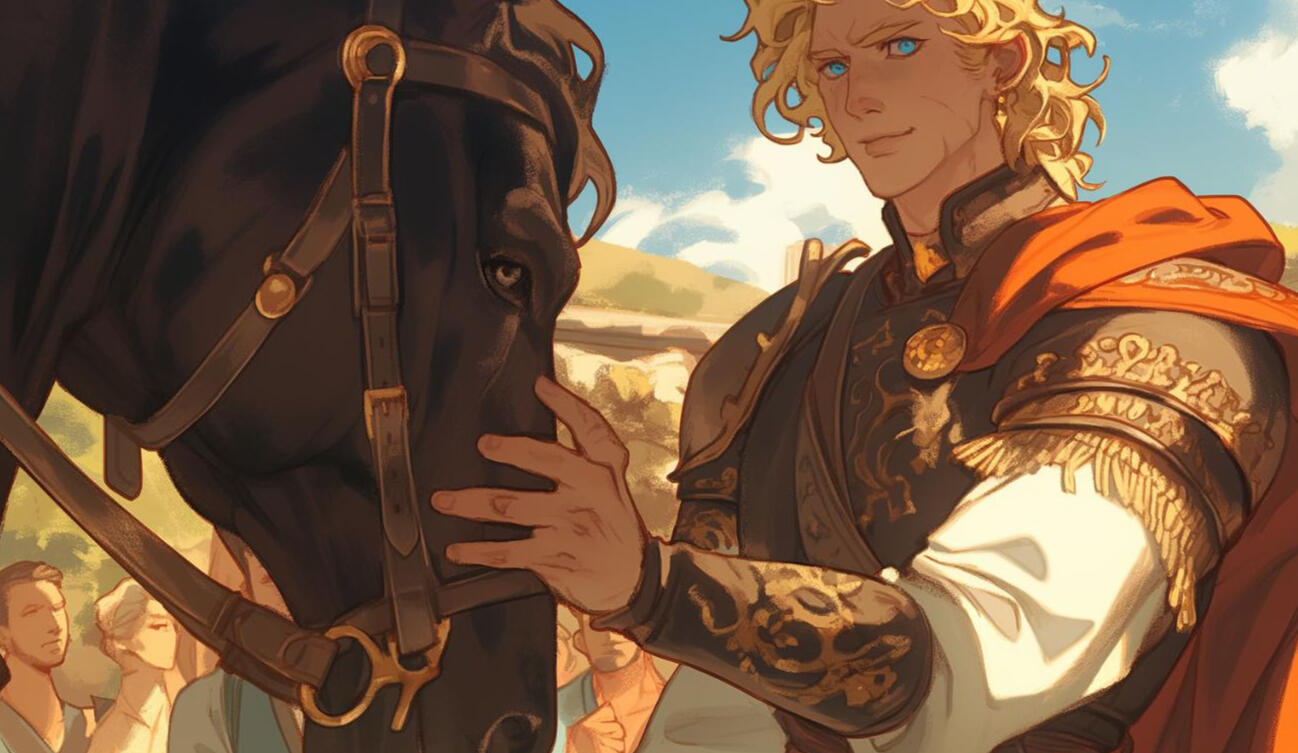 Bucephalus Alexander the Great tames his horse